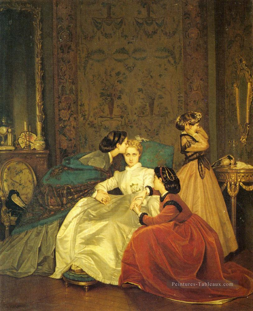 La mariée réticente femme Auguste Toulmouche Peintures à l'huile